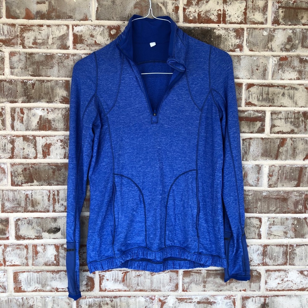 Lululemon Pace Pusher Pullover in Harbor Blue 8 - Picture 9 of 16